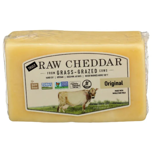 Raw Farms Cheddar Pasture Grazed, 16 oz