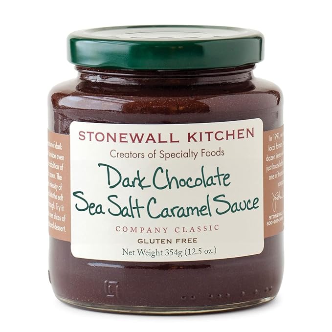 Stonewall Kitchen Dark Chocolate Sea Salt Caramel Sauce, 12.5 oz