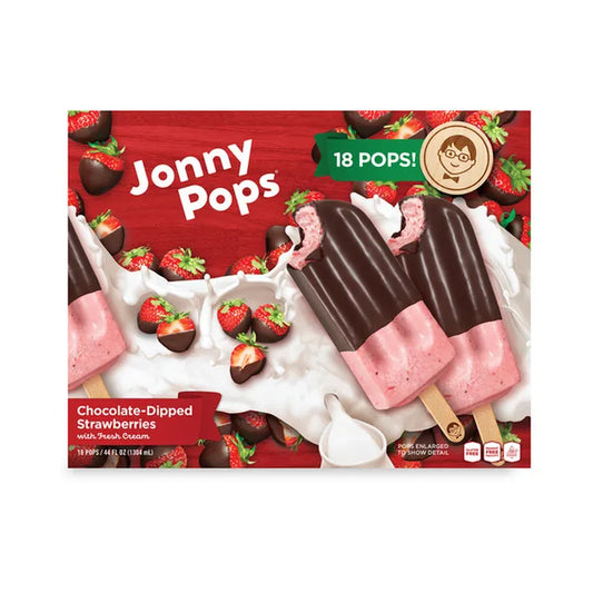 Johnny Pops Chocolate Dipped Strawberry 18 Count