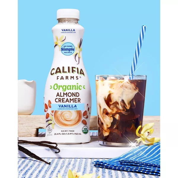 Califia Farms Organic Vanilla Almond Creamer, 25.4 oz