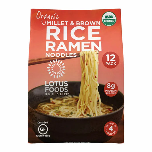 Lotus Foods Millet & Brown Rice Ramen, 30 oz