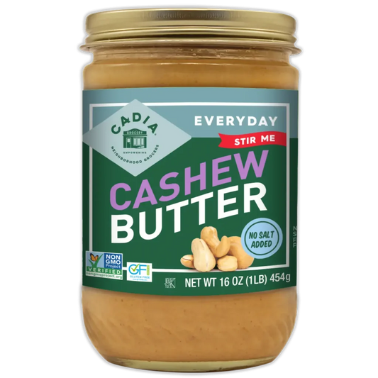 Cadia Everyday Creamy Cashew Butter, 16 oz