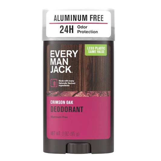 Every Man Jack Men's Aluminum Free Crimson Oak Deodorant, 2.7 oz