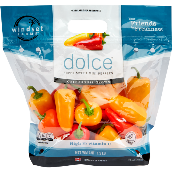 Seedless Mini Peppers, 1.5 lbs