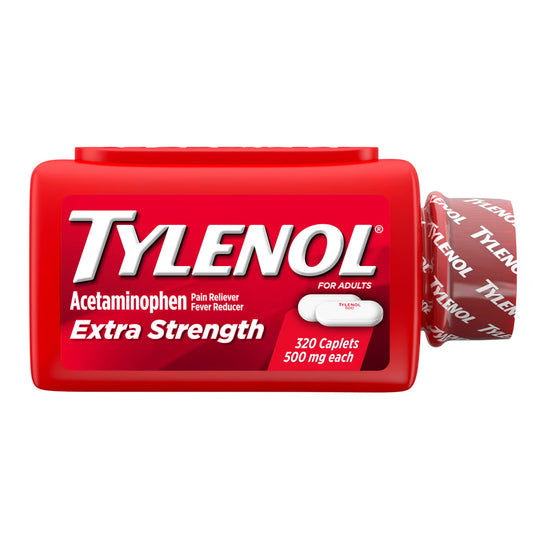 Tylenol Extra Strength Acetaminophen 500 mg, Fever Reducer & Pain Reliever, 320 Caplets