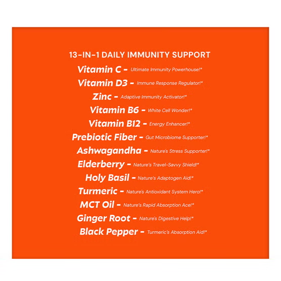 Grüns Immün Daily Defense 13-in-1 Sour Pineapple Gummies, 35 Daily Packs