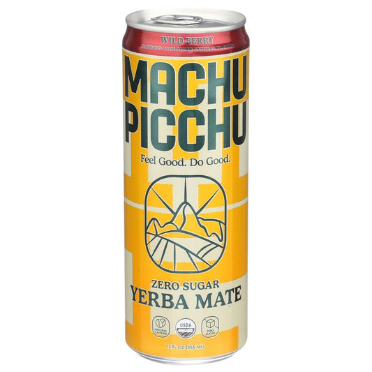 Machu Picchu Organic Zero Sugar Wild Berry Yerba Mate, 12 oz
