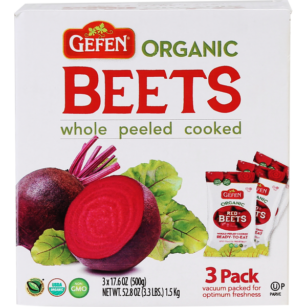 Gefen Organic Beets 3 ct, 17.6 oz