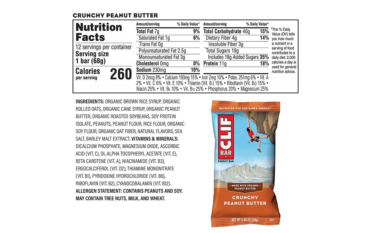 CLIF BAR Energy Bar, Variety Pack, 2.4 oz, 26 Count