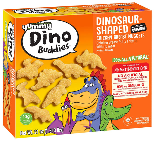Yummy Dino Buddies Frozen Chicken Breast Nuggets, 21 oz