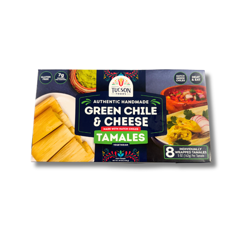 Tuscon Foods Green Chile & Cheese Tamales 8 ct, 40 oz
