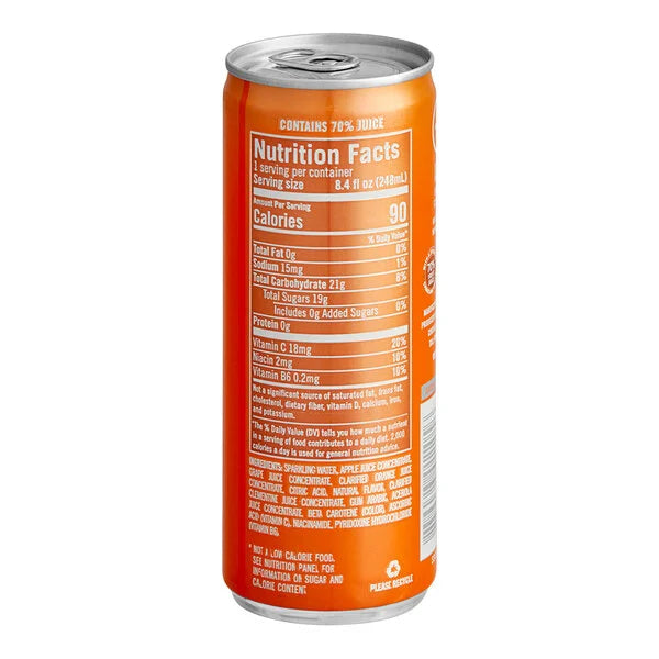 IZZE Sparkling Juice Beverage Sparkling Clementine 6 ct, 8.4 oz