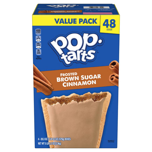 Pop-Tarts, Frosted Brown Sugar Cinnamon, 48-count
