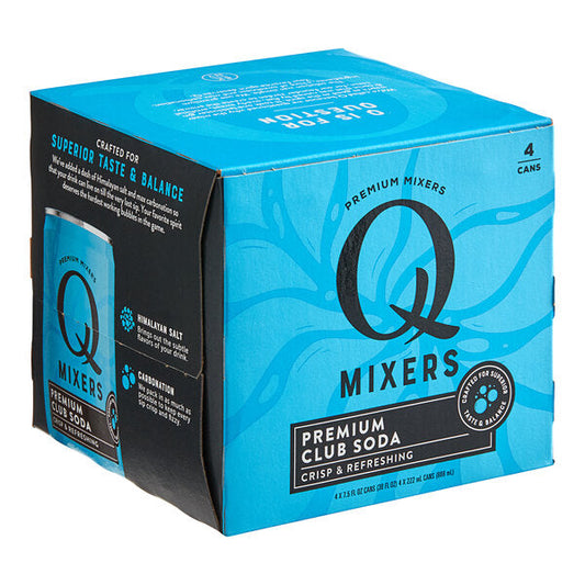 Q Mixers Premium Club Soda 4pk 7.5 FL oz.