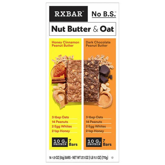RXBAR Nut Butter and Oat Bars, 14 Count