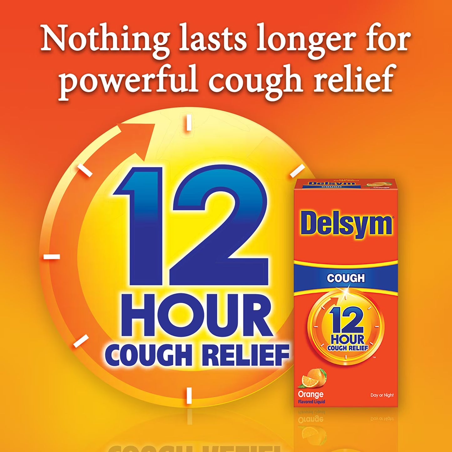 Delsym 12-Hr. Cough Relief Liquid, Orange 2 pk., 5 fl. oz./pk