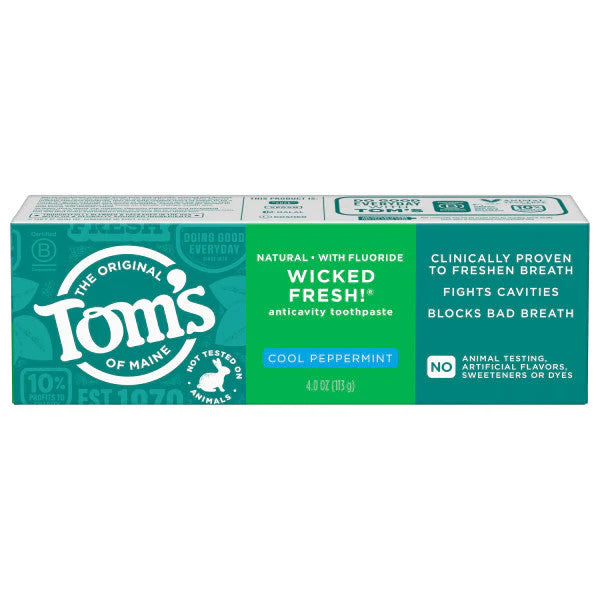 Tom's of Maine 'Wicked Fresh!' Cool Peppermint Fluoride Toothpaste, 4 oz