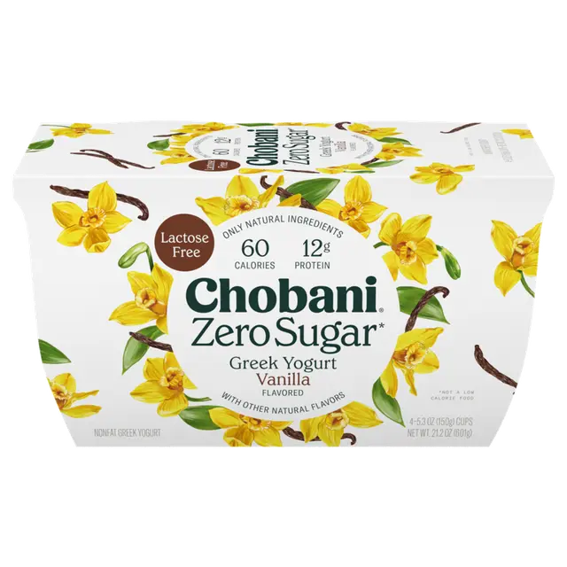 Chobani® Zero Sugar*  Yogurt Vanilla, 21.2 oz