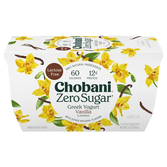 Chobani® Zero Sugar*  Yogurt Vanilla, 21.2 oz