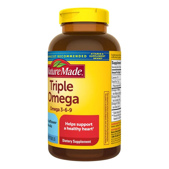 Nature Made Triple Omega 3-6-9, 180 Softgels