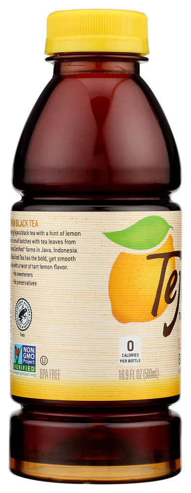 Tejava Unsweetened Lemon Black Tea, 16.9 oz