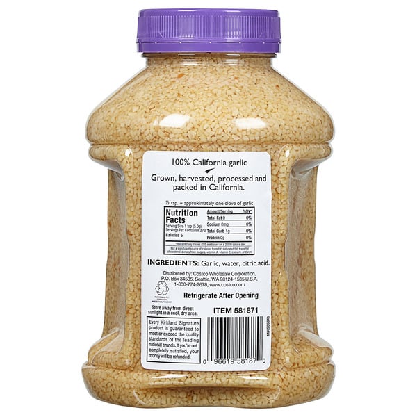 Kirkland Signature Minced California Garlic, 48 oz