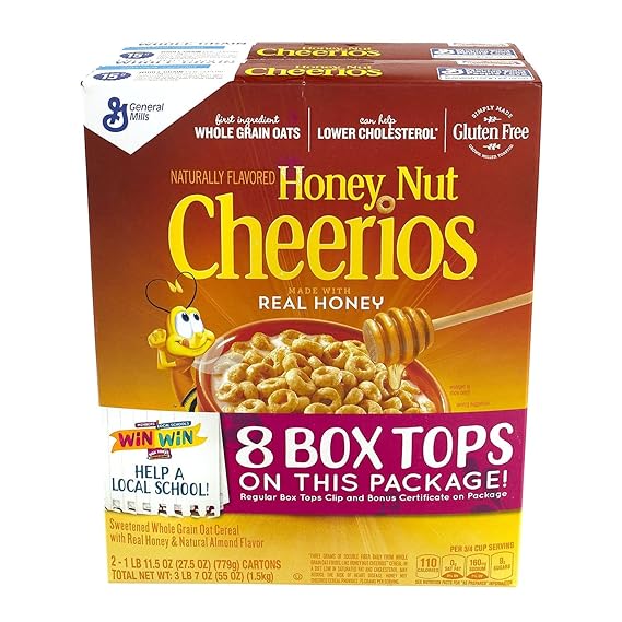 General Mills Honey Nut Cheerios Cereal 2 ct, 27.5 oz