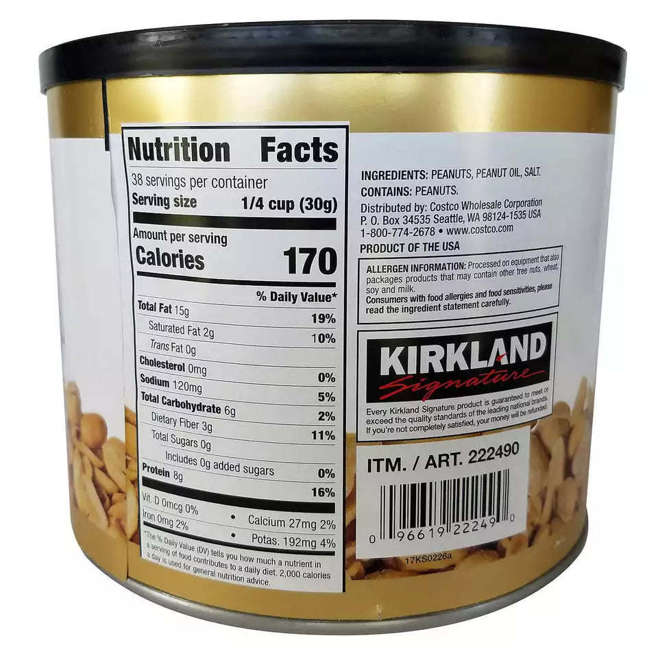 Kirkland Signature Super Extra-Large Peanuts, 2.5 lb