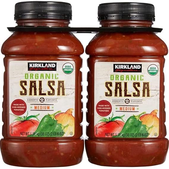 Kirkland Signature Organic Salsa, Medium, 38 oz, 2 count