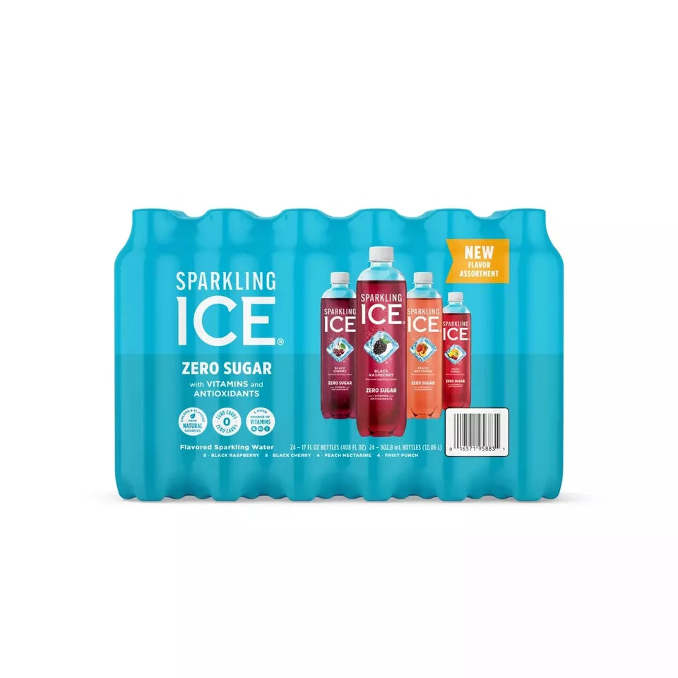 Sparkling Ice Zero Sugar, 17 fl oz, 24 pack