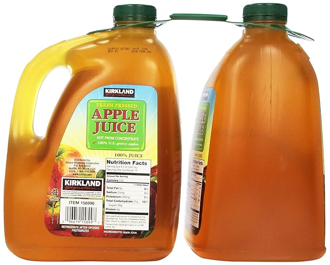 Kirkland Signature Apple Juice 2 ct, 128oz