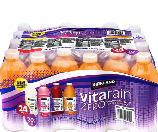 Kirkland Signature Vita Rain Variety Pack 24 ct, 20 oz