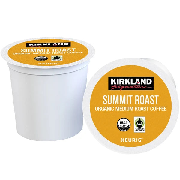 Kirkland Signature Coffee Organic Summit Roast K-Cup Pod, 120 count