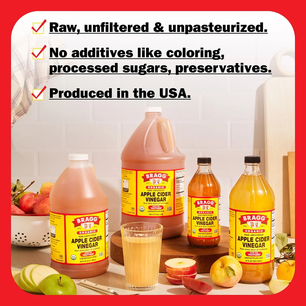 Bragg Organic Apple Cider Vinegar, 16 oz