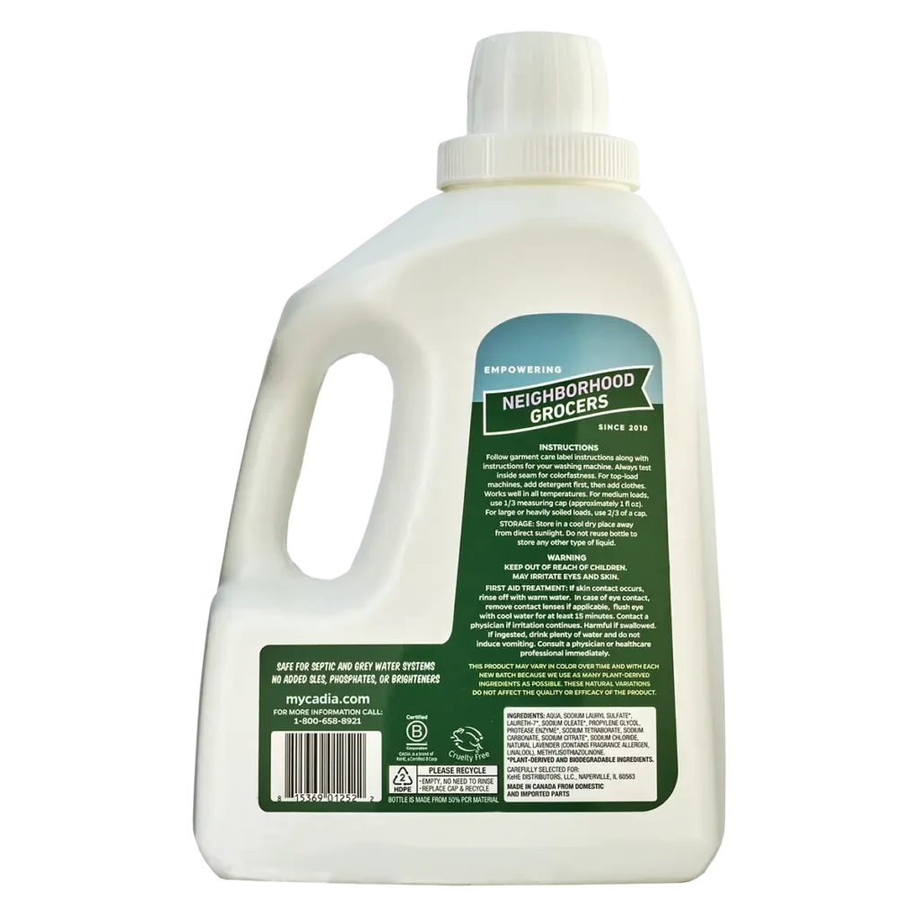 Cadia Everyday Biodegradable Lavender Laundry Detergent, 100 oz