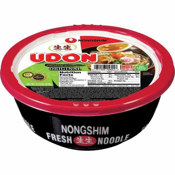 Nongshim Udon Noodle Bowls 6 ct, 9.73 oz