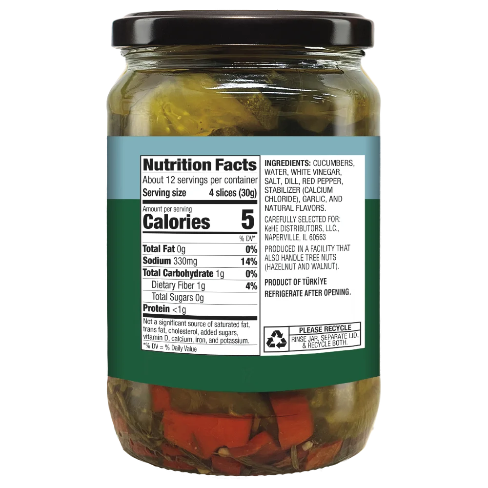 Cadia Everyday Kosher Dill Pickle Slices, 24 oz