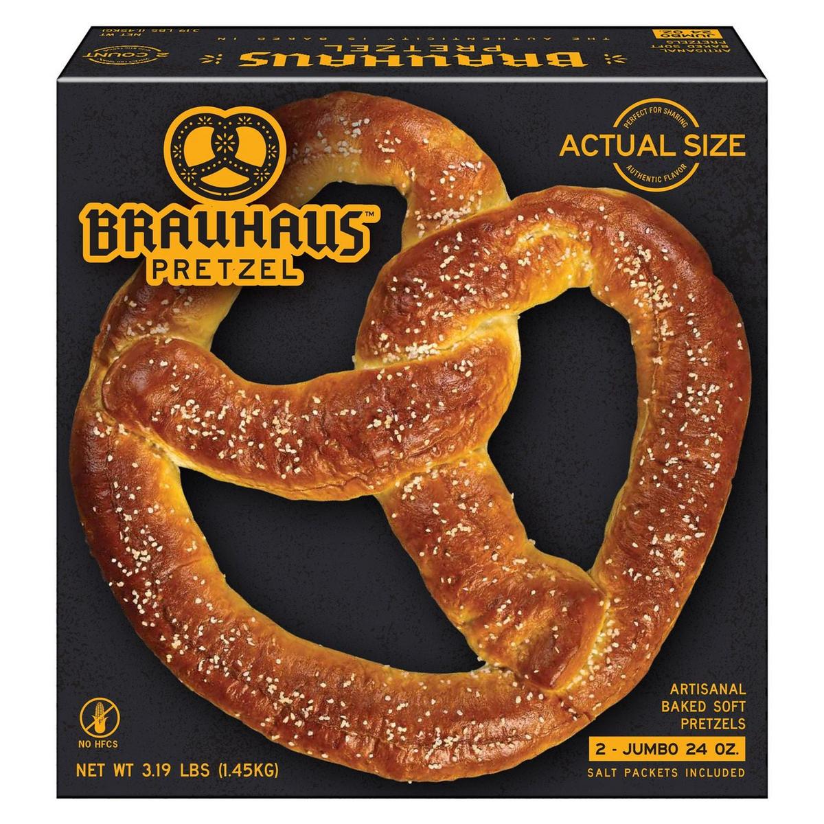 Bavarian Jumbo Pretzel, 24 oz, 2- count