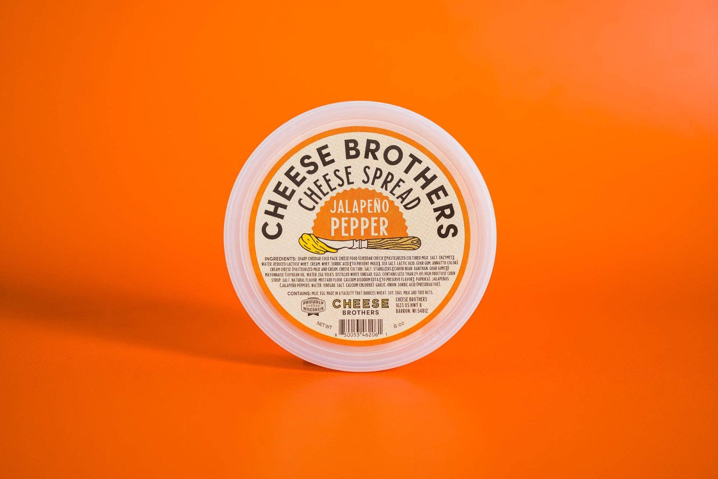 Cheese Brothers Jalapeño Pepper Cheese Spread, 5 oz