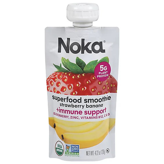Noka Strawberry Banana Smoothie, 4.22 oz