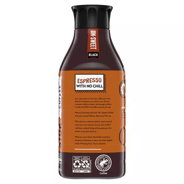 SToK Espresso Blend Un-Sweet Black Cold Brew Coffee, 48 oz