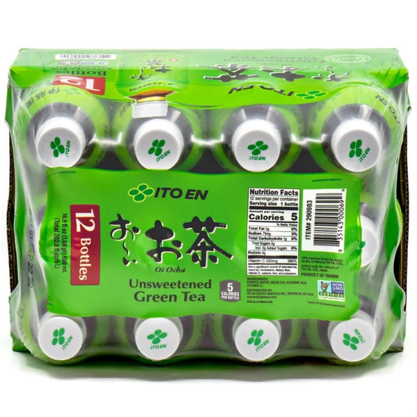 Ito En Oi Ocha Unsweetened Green Tea 12 ct, 16.9 oz