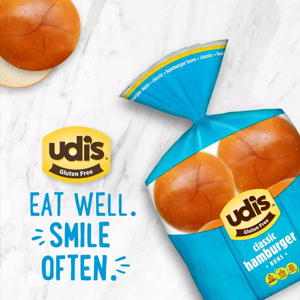 Udi's Gluten-Free Frozen Hamburger Buns, 10.4 oz