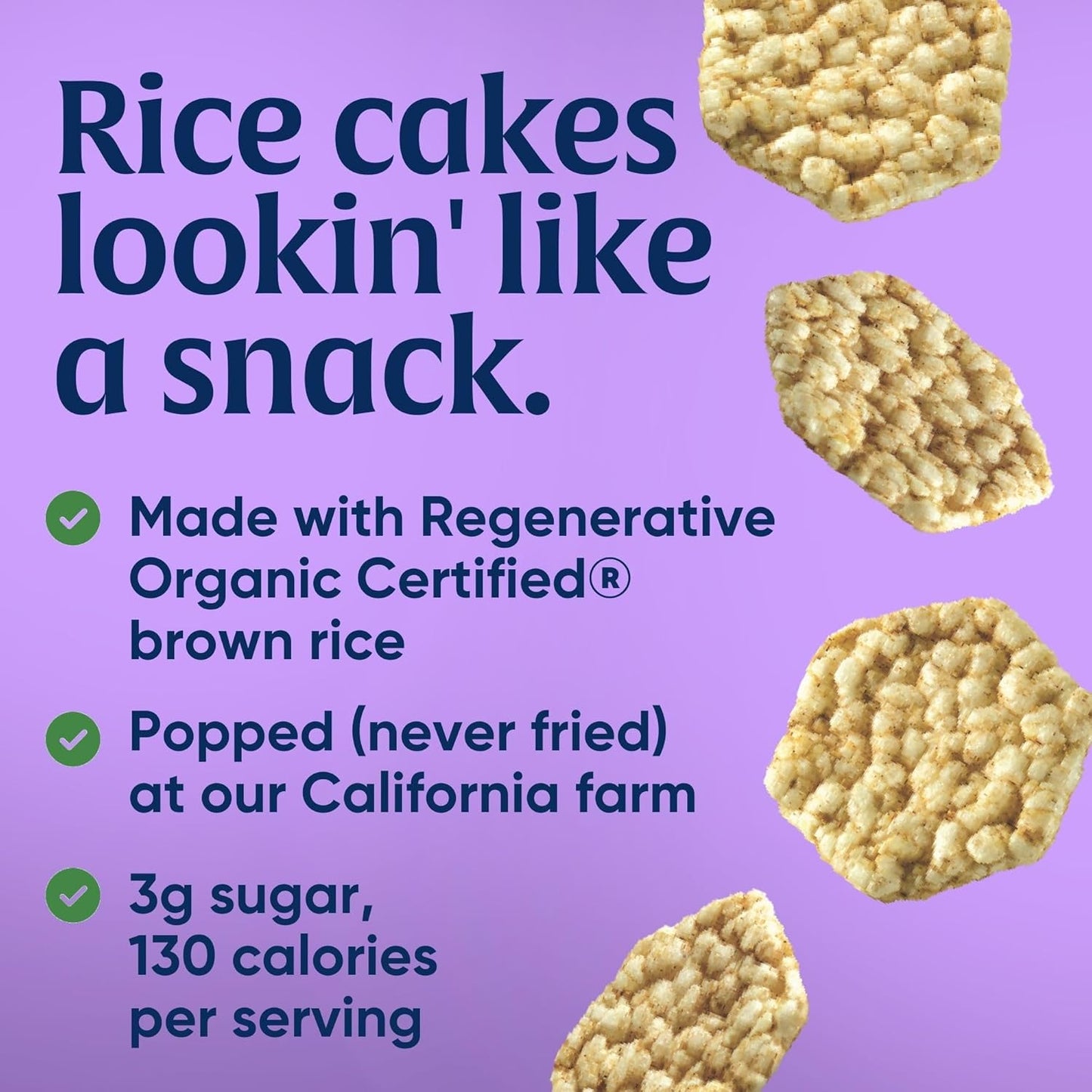 Lundberg Organic Apple Pie Rice Cake Minis, 5 oz