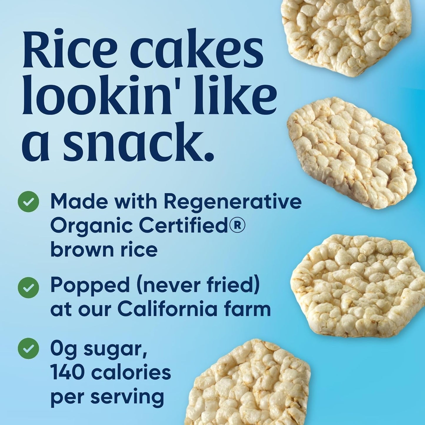 Lundberg Organic Sea Salt Rice Cake Minis, 5 oz