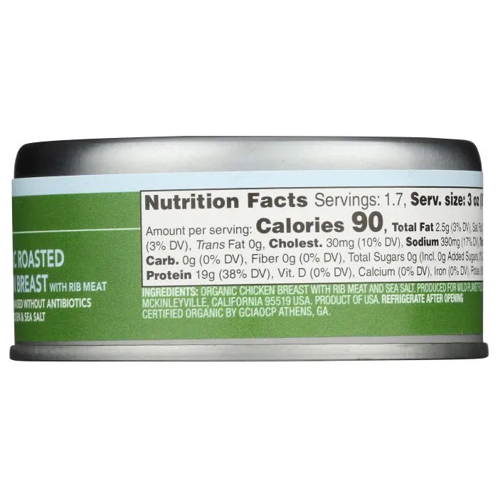 Wild Planet Organic Roasted Chicken Breast, 5 oz