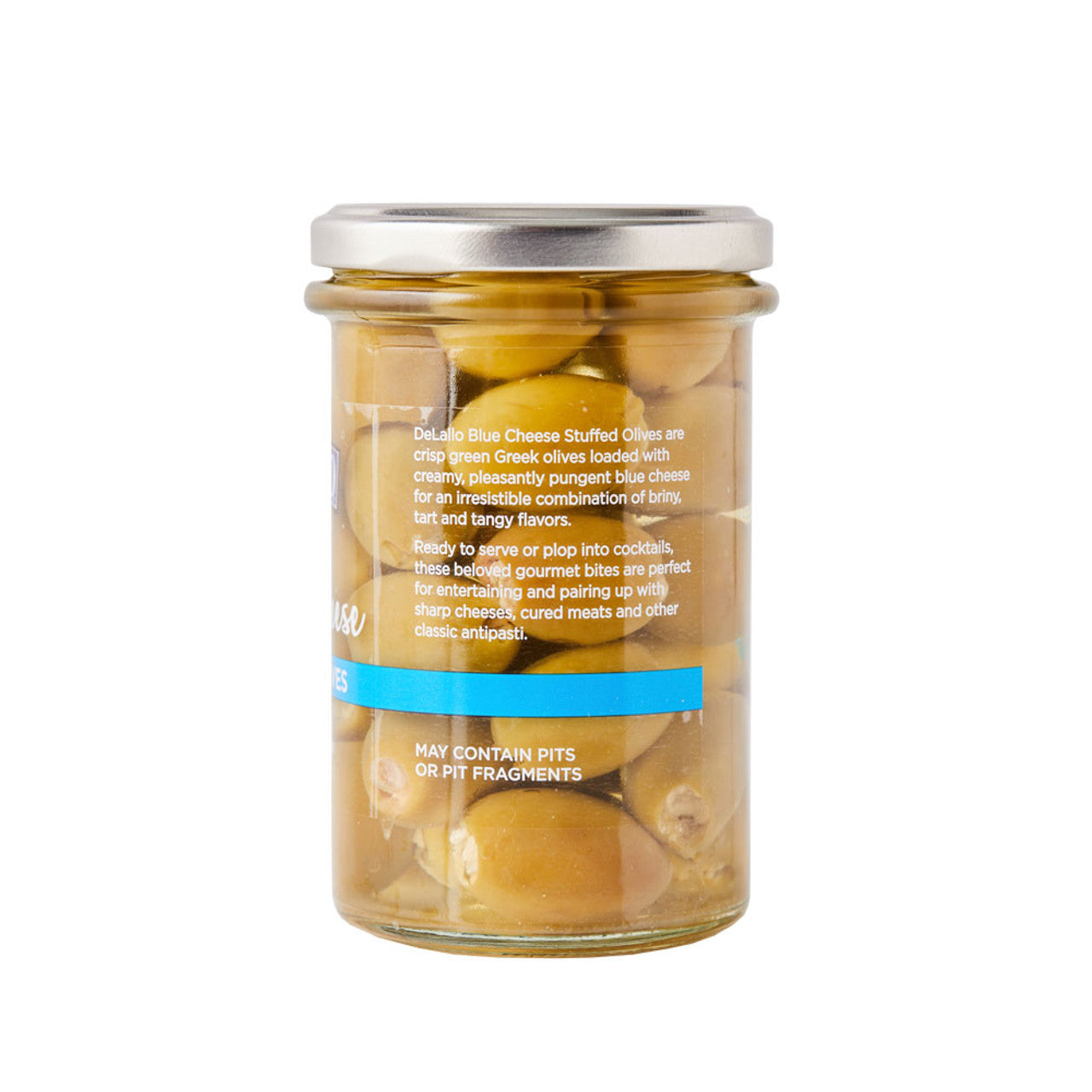 Delallo Blue Cheese Stuffed Olives, 7 oz