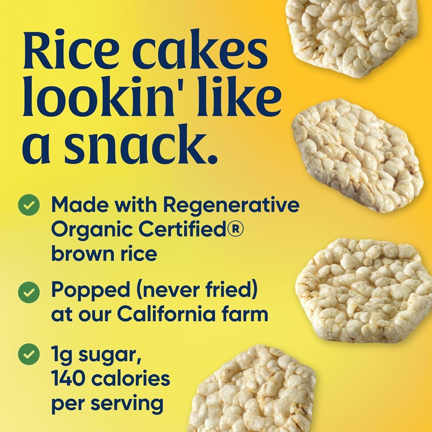 Lundberg Organic White Cheddar Rice Cake Minis, 5 oz