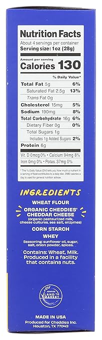 Cheddies Classic Cheddar Cheesy Crackers, 4.2 oz