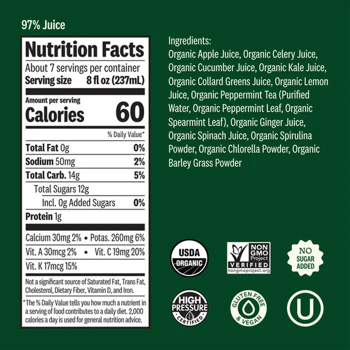 Suja Essentials Organic Mighty Dozen, 59 oz